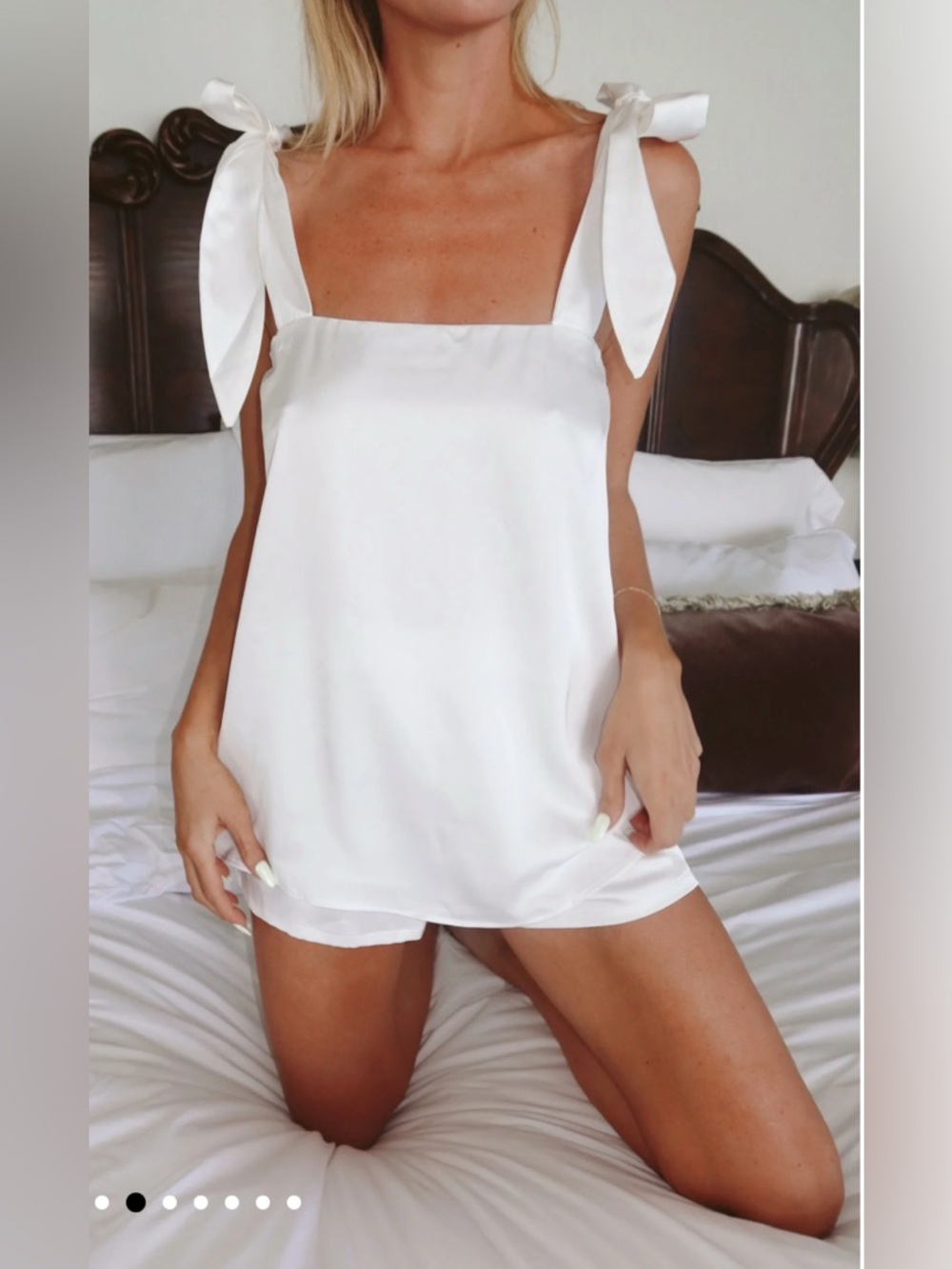 NWTs set of  Show Me Your MuMu, makeup tank & shorts. Sz. XL. White